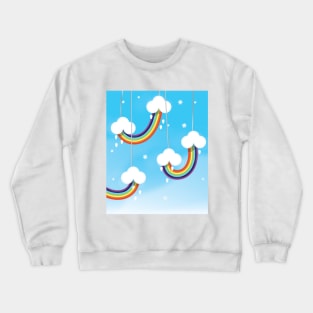 Clouds and Rainbows Crewneck Sweatshirt